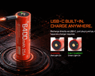 De AB21CP6425-batterij van Acebeam is voorzien van een USB-C-poort.