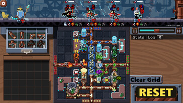 Een afbeelding van een andere gameplayscène uit Clockwork Cleanup. (Afbeeldingsbron: Steam)
