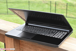 Onder de loep: Eurocom Tornado F5W workstation-laptop. Testmodel voorzien door Eurocom.