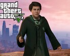 Mockup van Hogwarts Legacy personage in GTA 5 (Afbeelding bron: Warner Bros. Entertainment, Rockstar Games met bewerkingen)