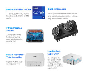 Belangrijkste kenmerken van de mini PC (Beeldbron: Beelink)