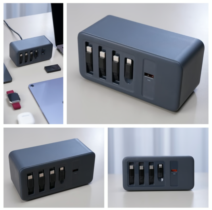 De Muitavy 200W 4-in-1 oplaadoplossing. (Afbeelding bron: Muitavy)