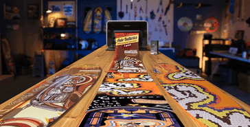 De E1 UV-printer kan tot 10 meter lang materiaal bedrukken.