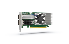 De QXG-100G2SF-BCM biedt zeer snelle 100GbE-verbindingen (Afbeeldingsbron: QNAP)