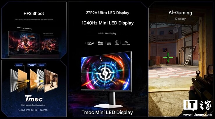 De 27-inch TCL P2A Ultra gamingmonitor is gericht op competitief gamen.