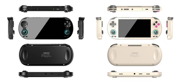 De Anbernic RG Vita is verkrijgbaar in Zwart en Retro Grijs.