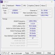 CPU-Z Geheugen