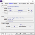 CPU-Z moederbord