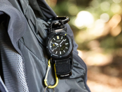 De Casio Pro Trek PRJ-B001B-1 (afbeelding) maakt gebruik van een band in paracord-stijl. (Afbeelding bron: Casio)