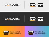 System76 presenteert het logo van zijn Cosmic Desktop in verschillende variaties (Afbeelding: System76).