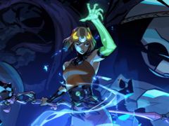 Afgebeeld: Melinoë die een spreuk uitspreekt. (Afbeelding Bron: Supergiant Games)