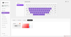 Keychron K3 HE aangepaste achtergrondverlichting; Caps Lock-indicator