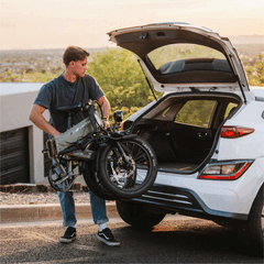 De Lectric XP4 elektrische fiets heeft een opvouwbaar ontwerp (Afbeelding bron: Lectric)