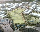 De render van het herontwerp van het technische hoofdkantoor van Microsoft in Redmond.