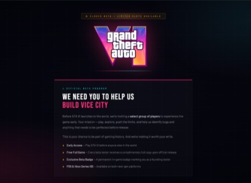 GTA 6 early access oplichtingssite