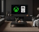 Xbox en Epic Games Store gezien in woonkamer