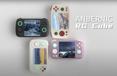 Anbernic heeft de RG Cube nu in een zwarte kleuroptie getoond. (Afbeeldingsbron: Anbernic)