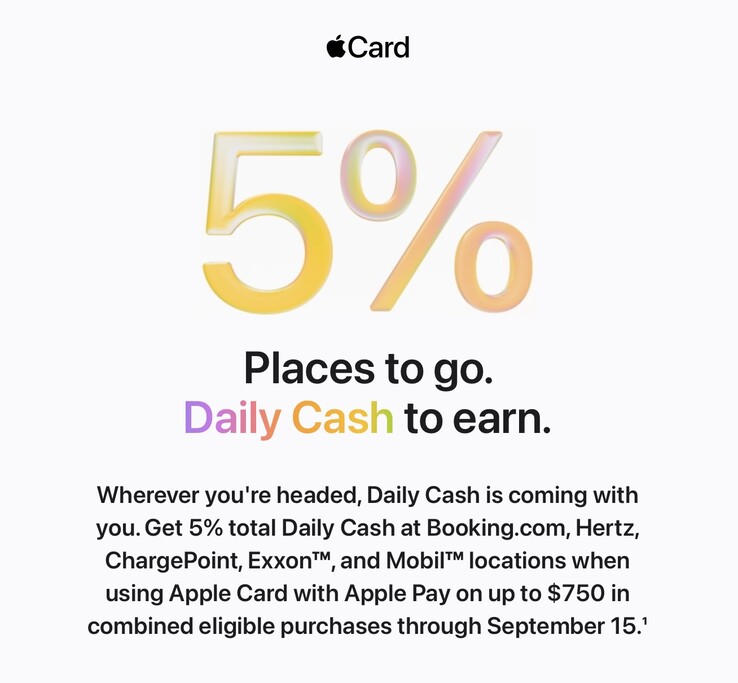 De aanbieding is geldig tot en met 15 september.