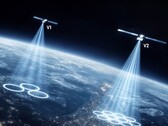 Een illustratie van mobiele satellietbundels.