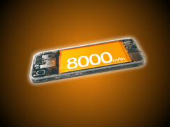 De Oppo K14 Plus is uitgerust met een batterij van 8.000 mAh.