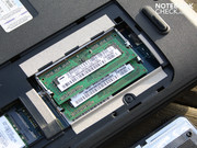 ...kan ook het DDR3 RAM geheugen (2 slots) worden vervangen.