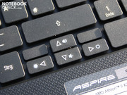 De apart geplaatste cursortoetsen voorkomen typefouten tijdens blind typen.