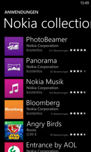 Nokia heeft een aantal zelf ontwikkelde apps vooraf geïnstalleerd.