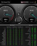 Systeminformatie Blackmagic Disk Speed Test