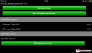 Een nieuwe benchmark in onze database: AnTuTu 3D voor iOS.