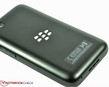Het chrome BlackBerry logo is in de behuizing geperst.