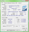 CPU-Z-Informatie van de Sony Vaio VGN-SZ71WN/C