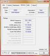 CPU-Z-informatie over de the Sony Vaio VGN-SZ61WN/C