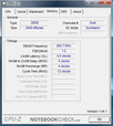 CPU-Z informatie van de Asus U2E 1P017E