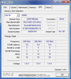 CPU-Z Information of the Acer TravelMate 6592G