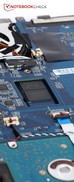 Accessing the memory and SSD-RAID requires further disassembling of the laptop.
