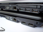 Bovenstaand is de HP 550 met 3xUSB, onderstaand is de HP Compaq 6735s met 2xUSB.