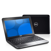 De Dell Inspiron Mini 10 verschijnt in een zwarte basisconfiguratie.