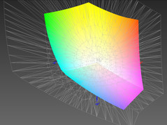 ProPhoto RGB color space coverage: 40.62%