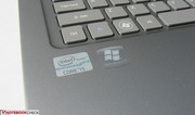 Overeenkomstig Core i5 en Windows 7 logo