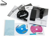 Samsung bewijst het: Ook laptops voor beginners kunnen geleverd worden met herstel CD en microvezel doekje.