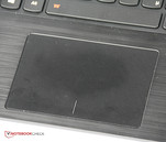 Het touchpad is een ClickPad. De gehele onderkant kan worden gebruikt als knop, wat onnauwkeurigheden tot gevolg heeft.