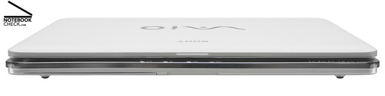 Sony Vaio VGN-CR31S/W Voorkant: Play, Pause, Stop, Vorige, Volgende buttons, Indicator LEDs