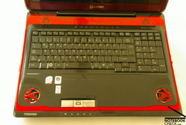 Toshiba Qosmio X300 Toetsenbord en touchpad
