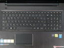 Lenovo's typische AccuType-toetsenbord is aanwezig.