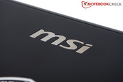 De MSI tag staat boven het logo.