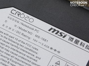 Deze 15.6 inch notebook noemt zichzelf een MSI CR620-i3525FD.