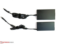 De meeste configuraties van de ZBook 15 G2 gebruiken de kleinere 150 Watt stroomadapter.