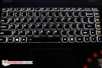 Leuk: het toetsenbord heeft een backlight.