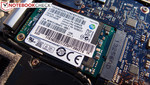 De 128 GB Samsung SSD in ons test model