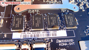 Het RAM geheugen is op het moederbord gesoldeerd.